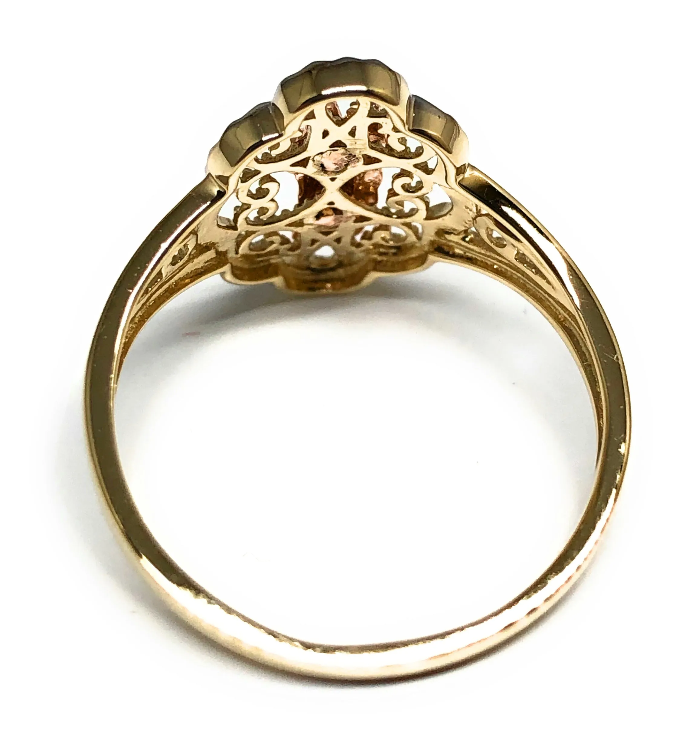 10k Solid Gold Tri-Color Saan Judas Filigree Ring (FC 78)