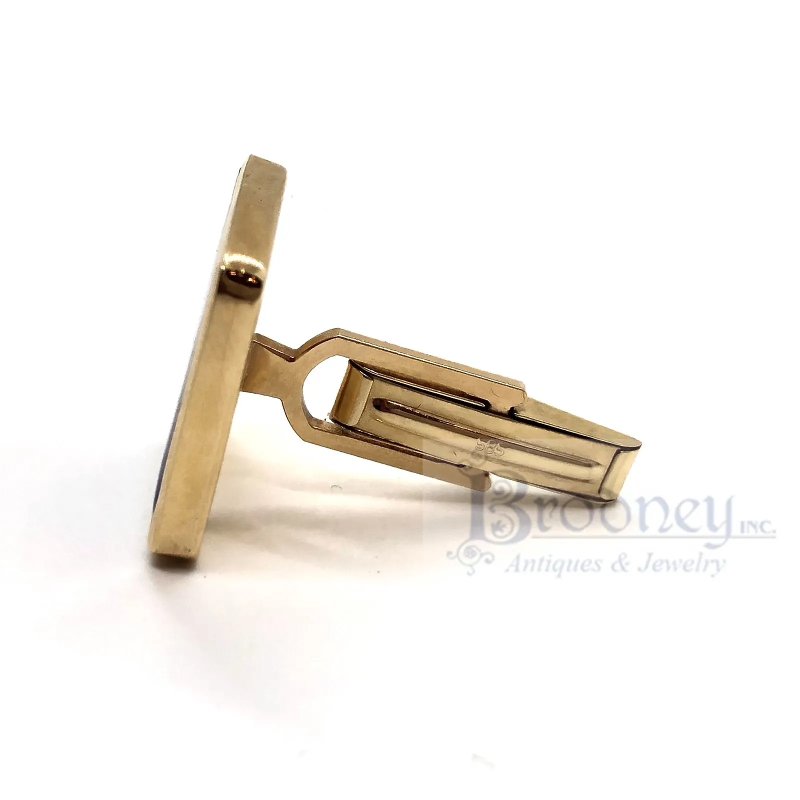 14 Kt Gold and Lapis Lazuli Cuff Links