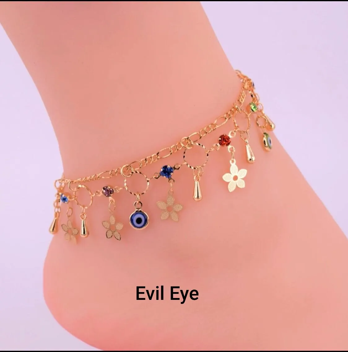 18k gold plated anklet