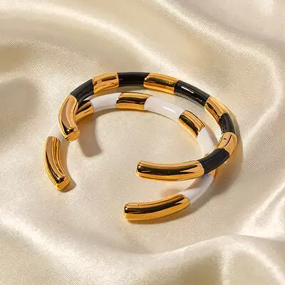 18K Gold Plated Stainless Steel Bangle Bracelet (6 styles)