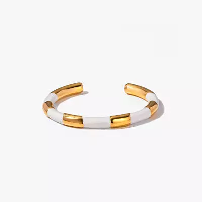 18K Gold Plated Stainless Steel Bangle Bracelet (6 styles)