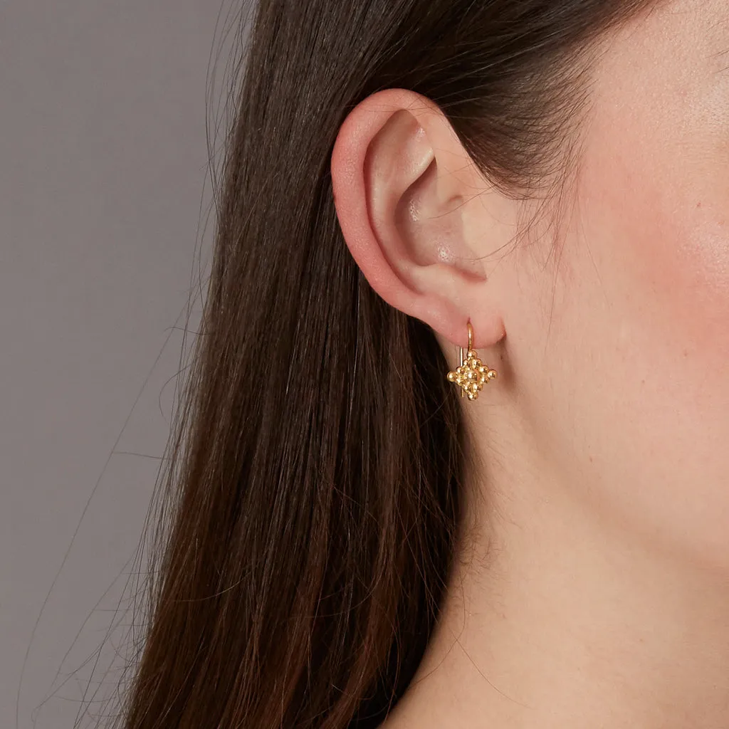 18K Micro Filigree Hook Earrings