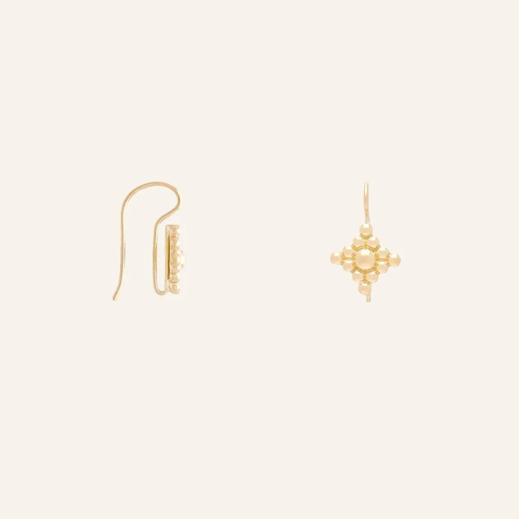 18K Micro Filigree Hook Earrings