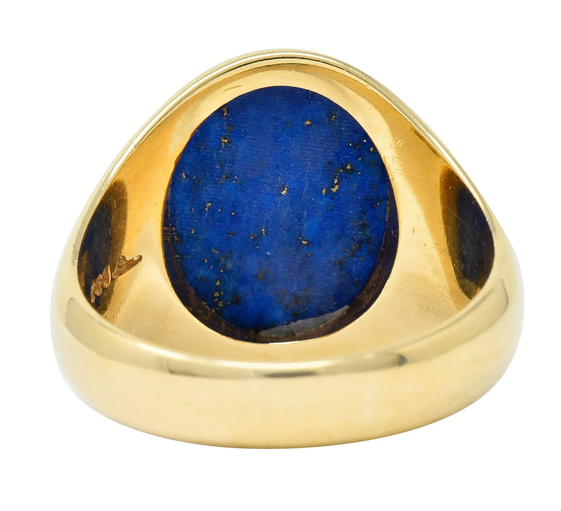 1950's Larter & Sons Lapis Lazuli 14 Karat Gold Men's Signet Ring