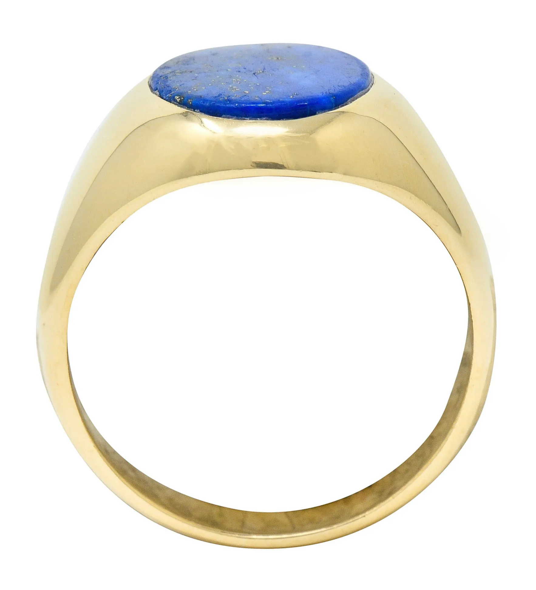 1950's Larter & Sons Lapis Lazuli 14 Karat Gold Men's Signet Ring