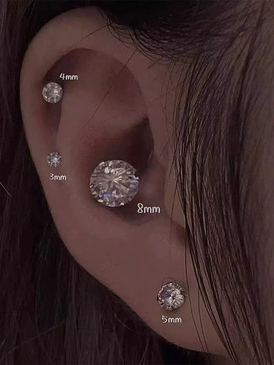 20 Gauge CZ Gems Cartilage Tragus Earring