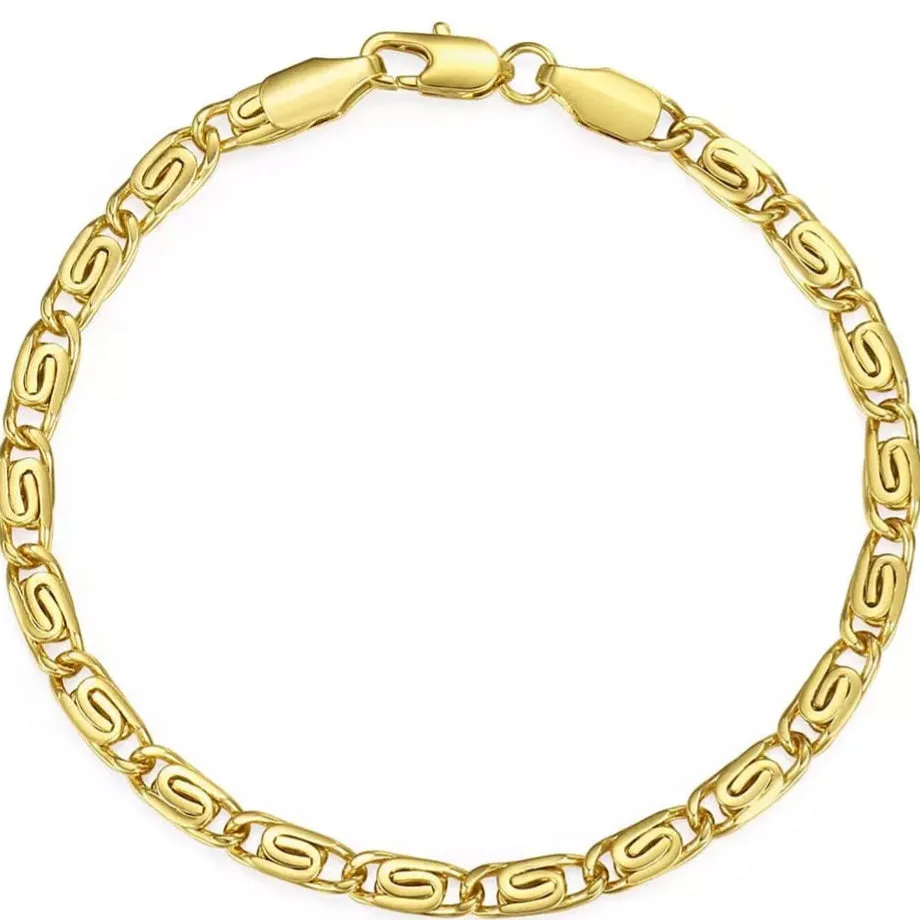 24k Gold Plated Snail Chain Anklet