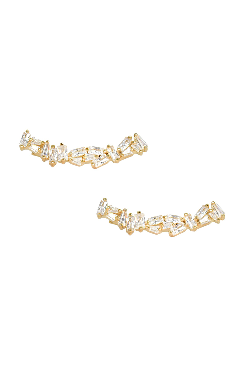 925 Gold Alta Crystal Ear Crawler