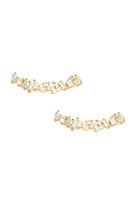 925 Gold Alta Crystal Ear Crawler