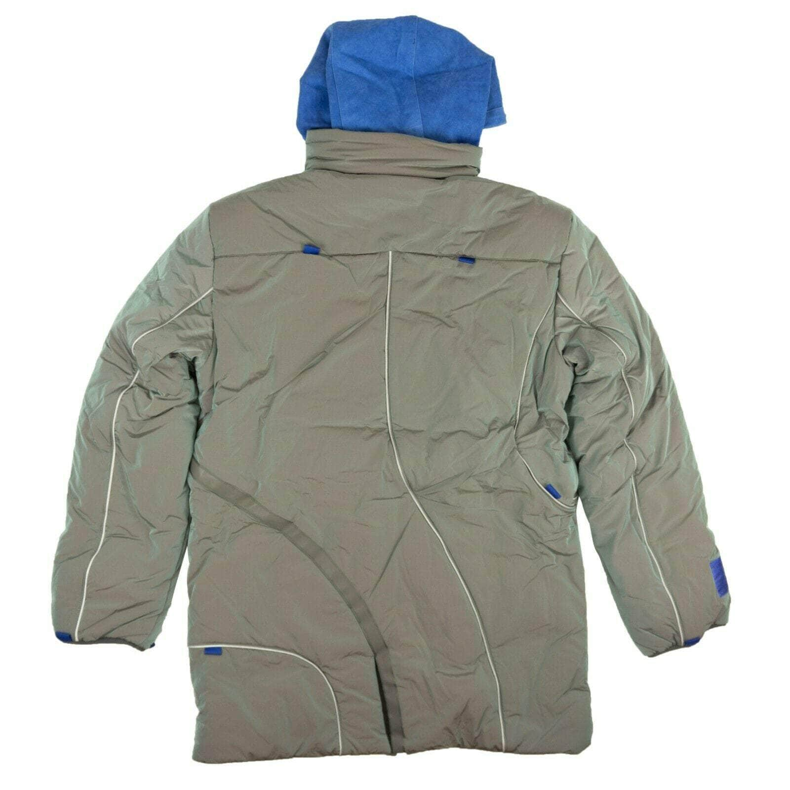 A-COLD-WALL* Gray Iridescent Logo Hooded Puffer Coat