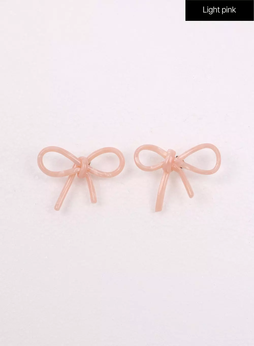 Acrylic Ribbon Stud Earrings IJ419