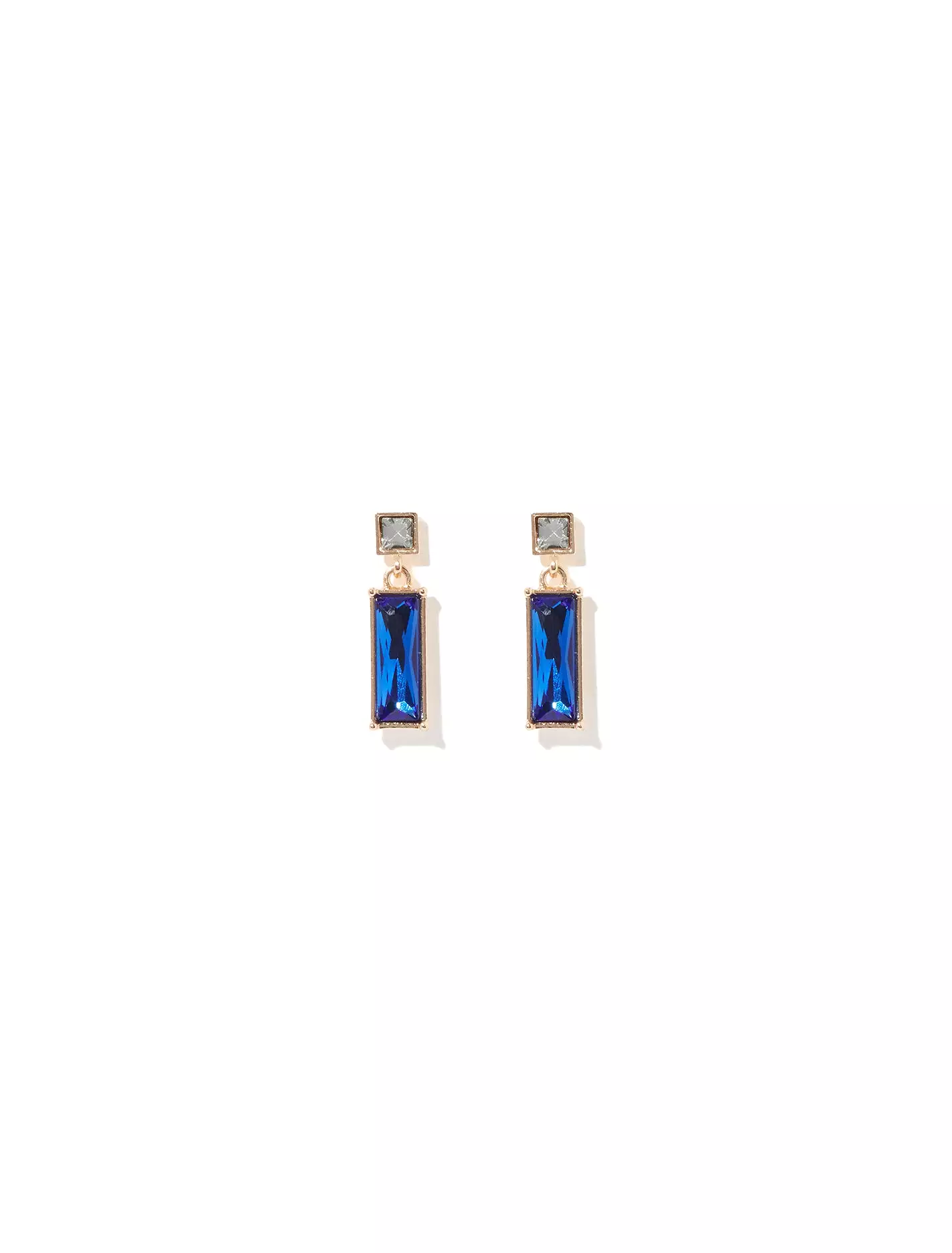 Aria Rectangle Drop Earrings