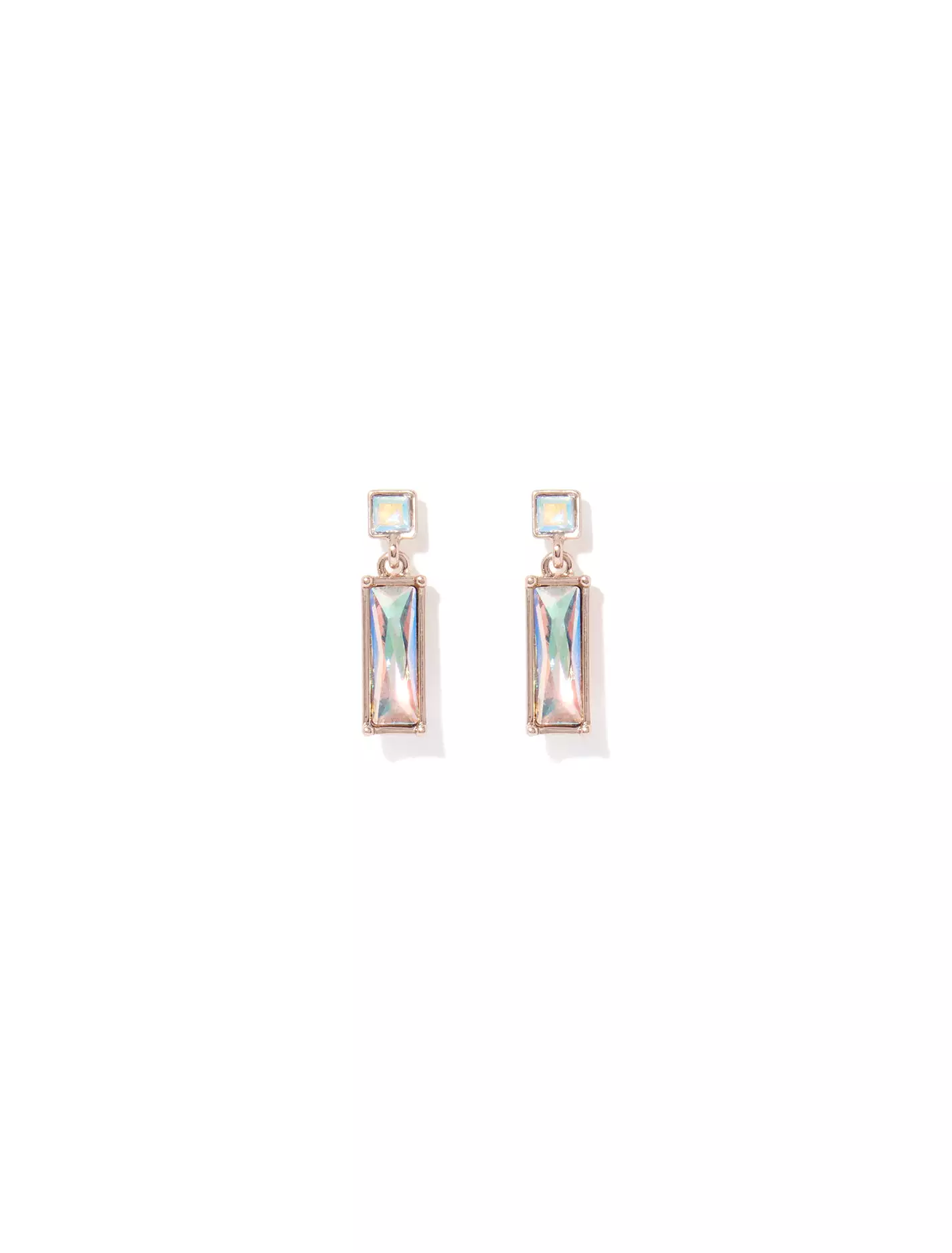 Aria Rectangle Drop Earrings