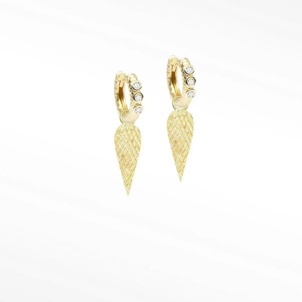 Athena 7mm Doublet Opal 18k Yellow Gold Convertible Earrings