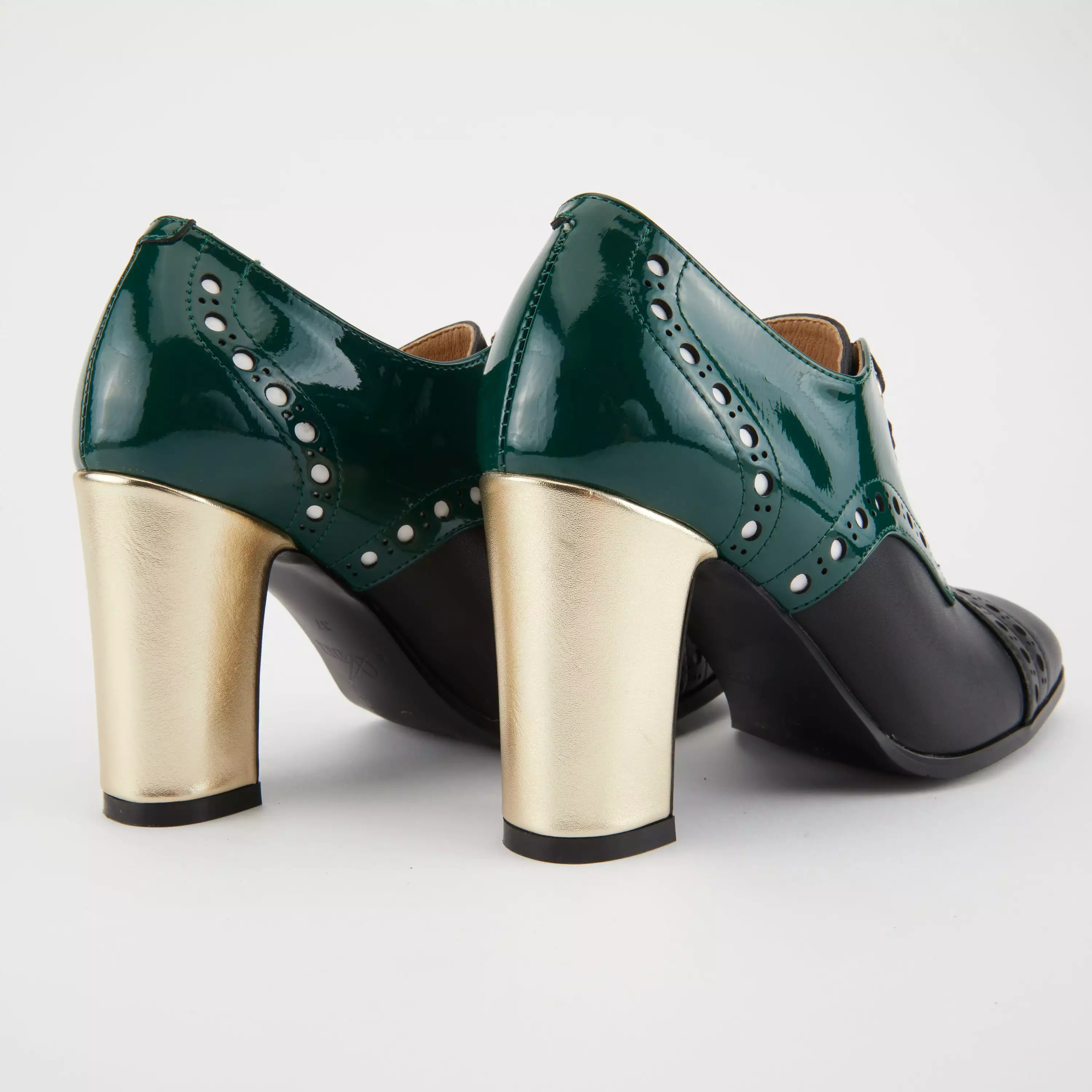 AZURA MALACHITE OXFORD LACE-UP SHOOTIE