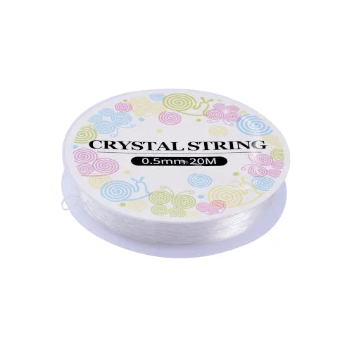 Beading Thread, Elastic Crystal Thread, Stretch Crystal Tec, Clear, 0.5mm