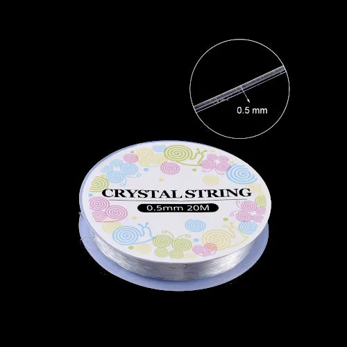 Beading Thread, Elastic Crystal Thread, Stretch Crystal Tec, Clear, 0.5mm