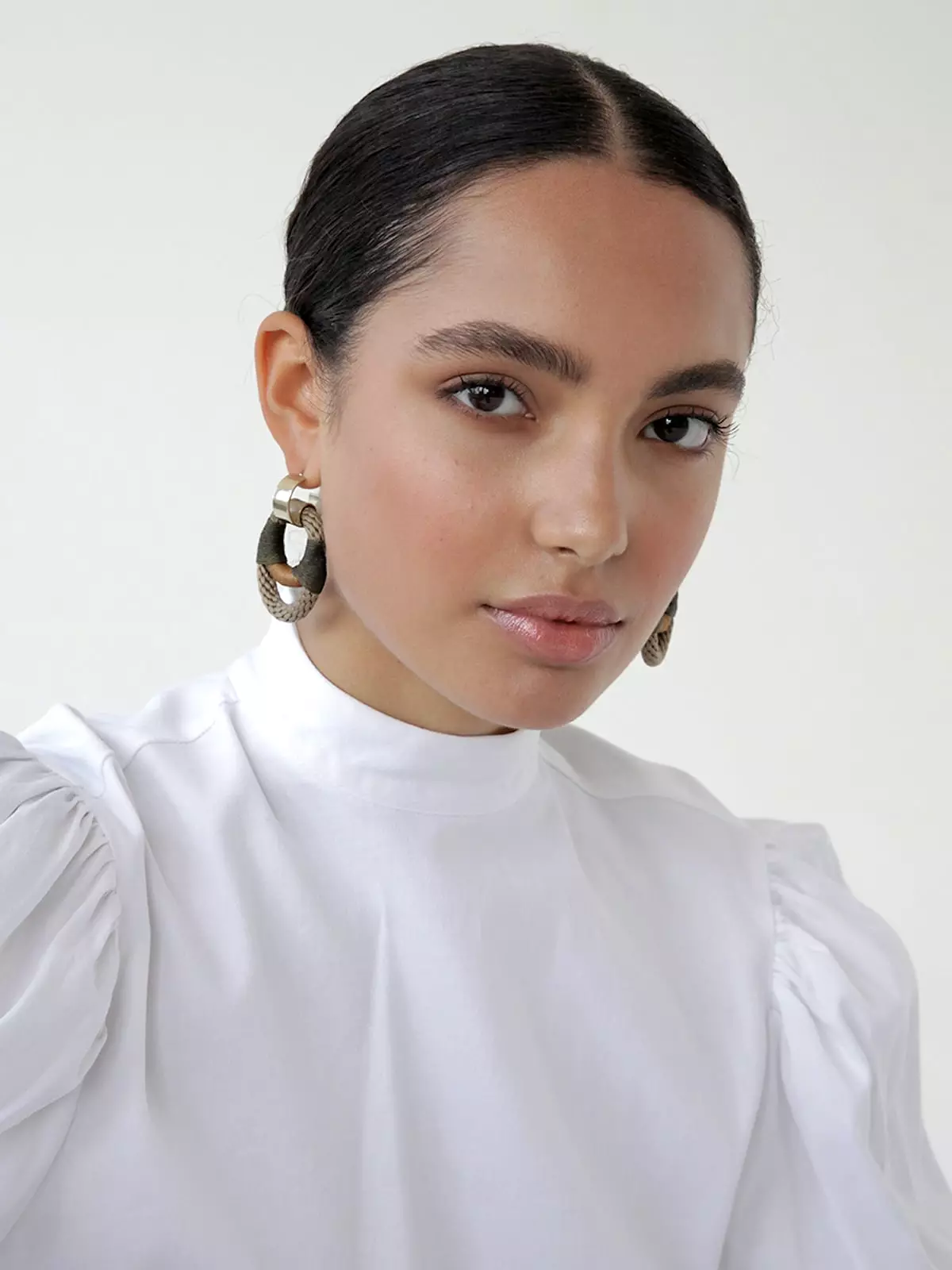 Beige Vessel Earrings