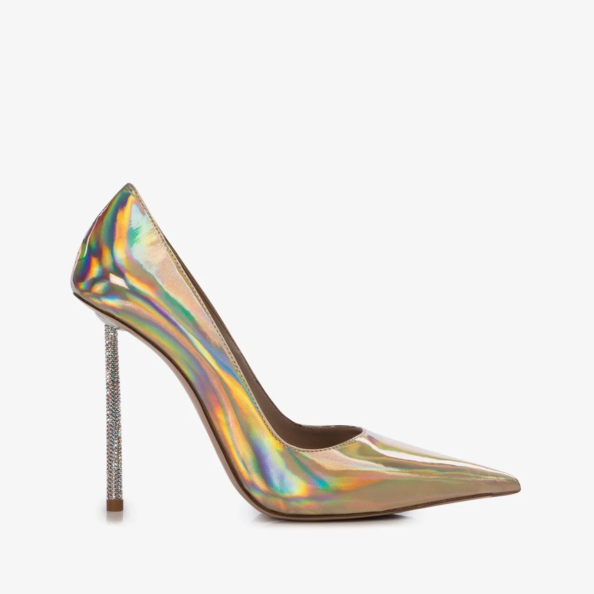 BELLA PUMP 120 mm Nude iridescent pump