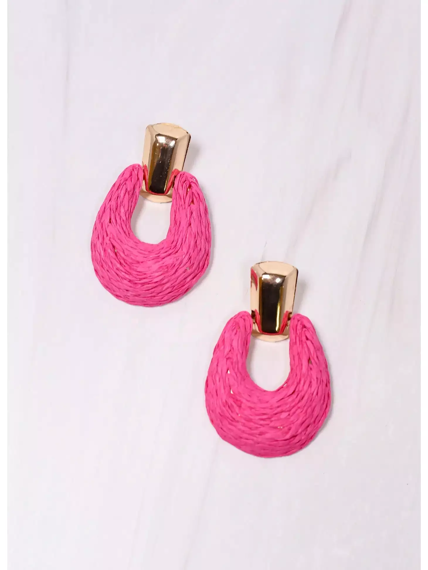 Brierwood Wrapped Drop Earring Hot Pink