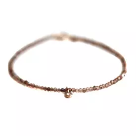 Brown Sapphire & Champagne Diamond Bracelet