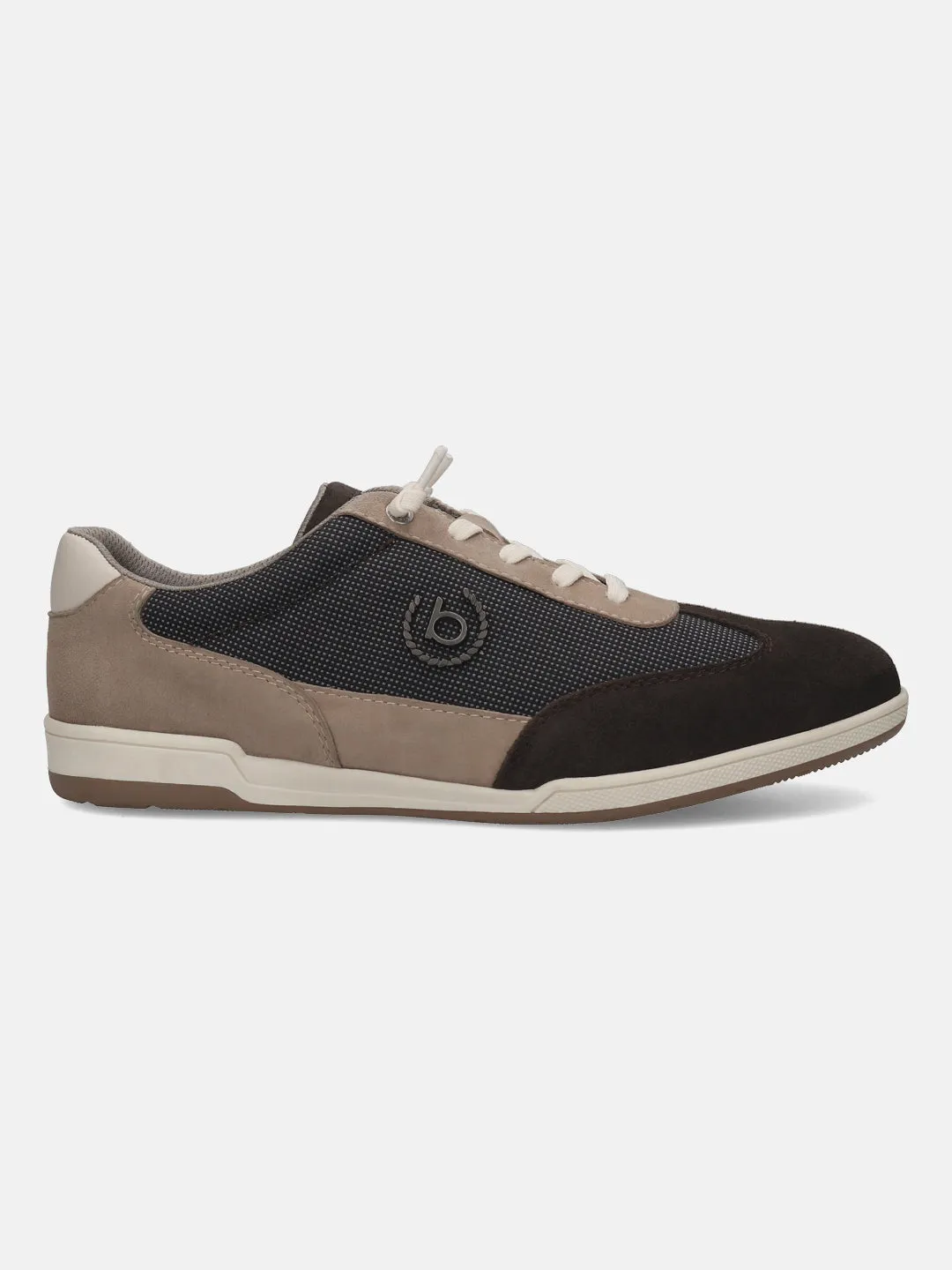 bugatti Brown & Taupe Suede Sneakers