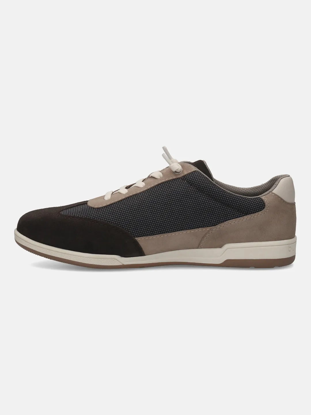 bugatti Brown & Taupe Suede Sneakers