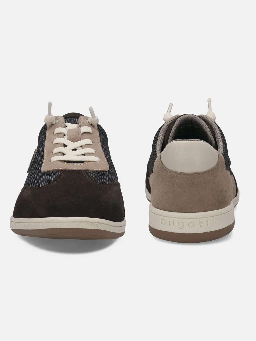 bugatti Brown & Taupe Suede Sneakers