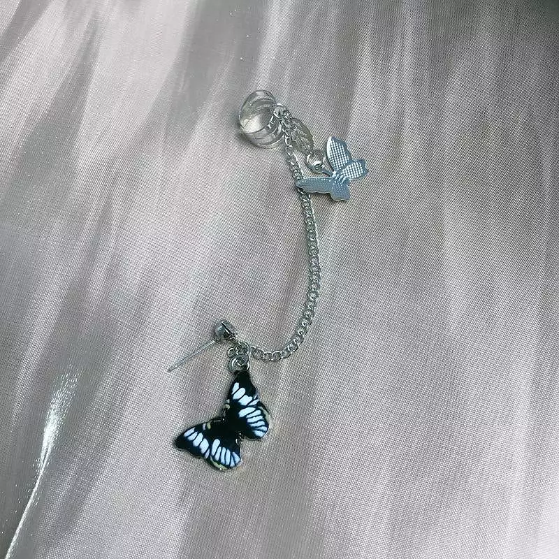 Butterfly Colour Chain Earring