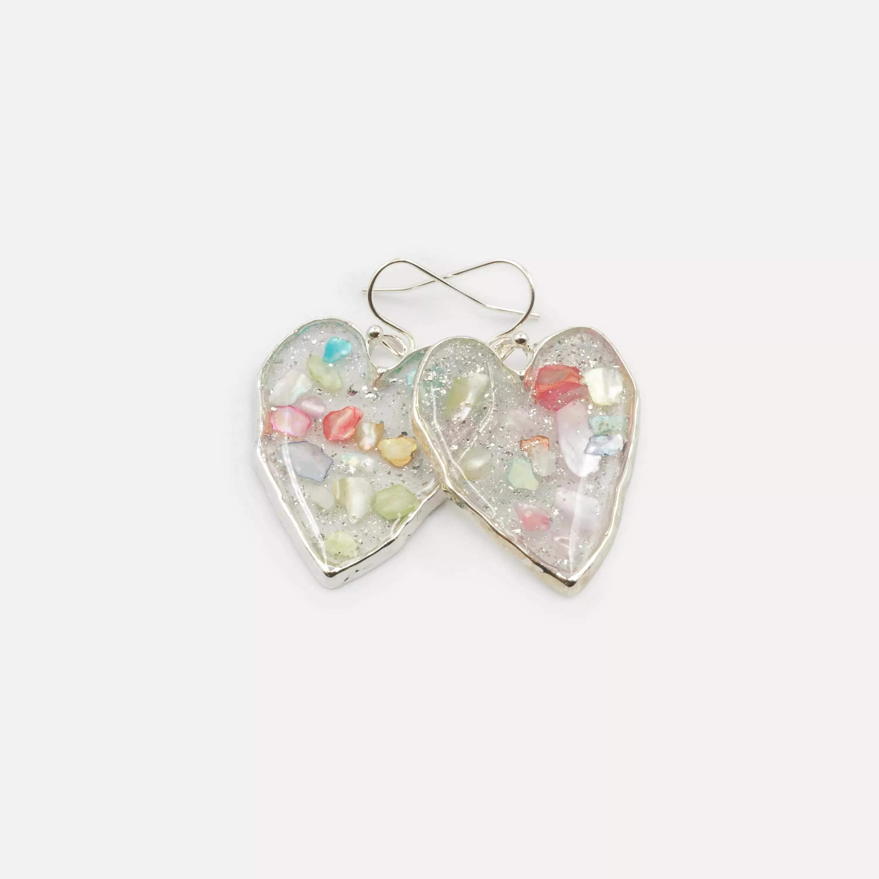 Caracol Resin Hearts Earring - 2549