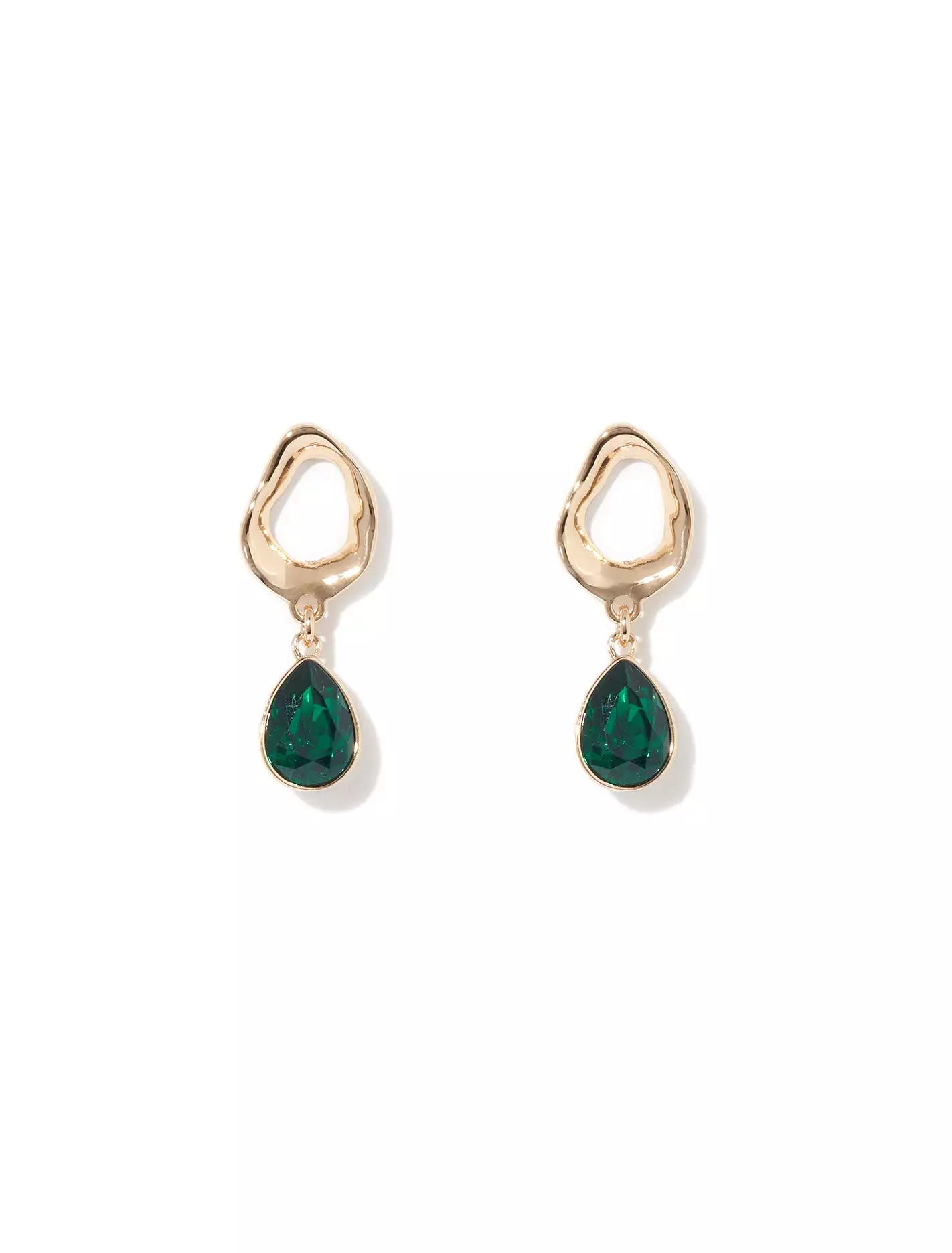 Cari Small Stone Drop Earrings