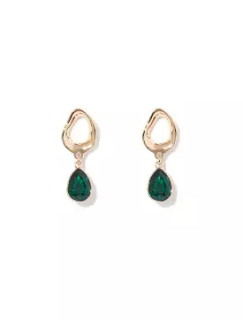 Cari Small Stone Drop Earrings