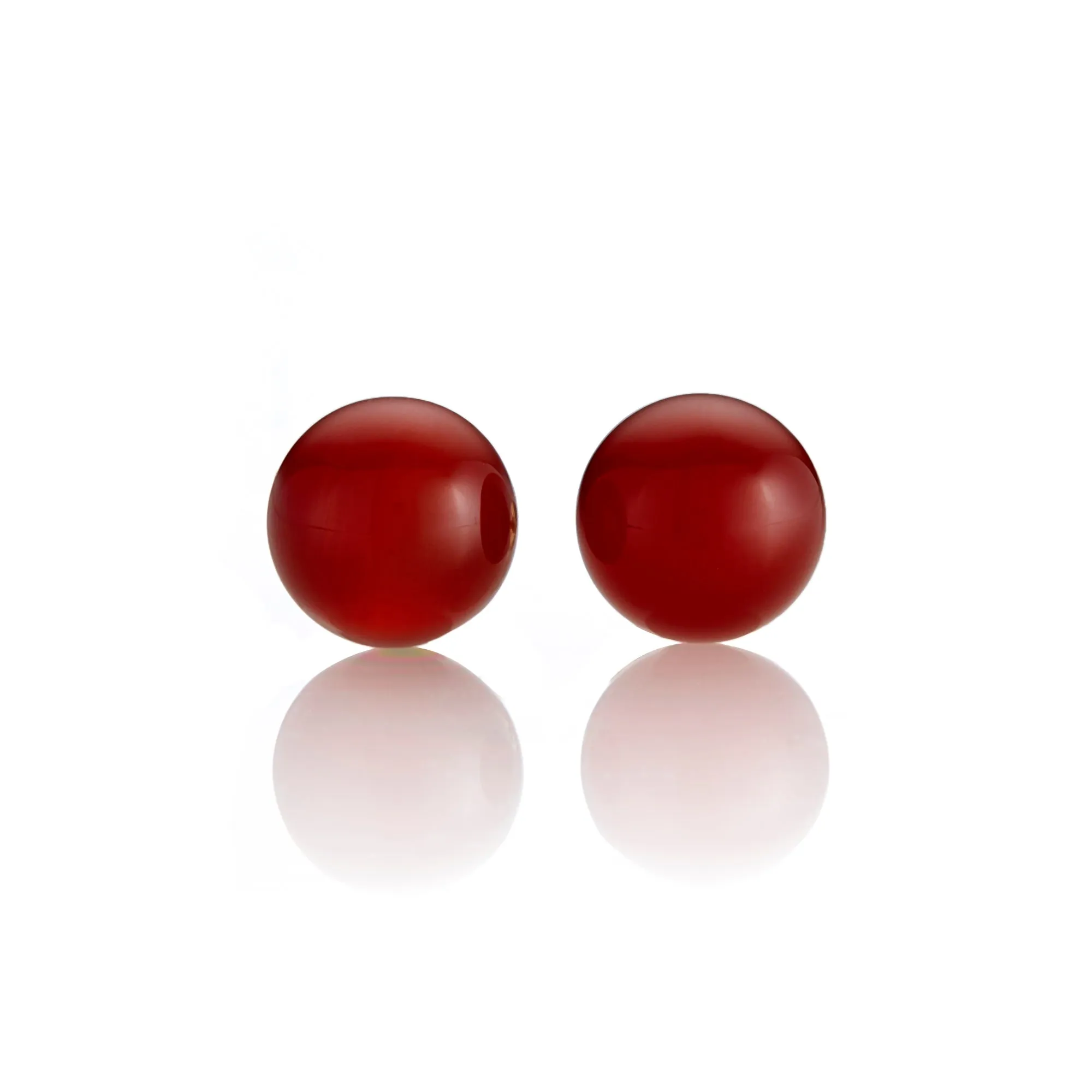 Carnelian Bead Earrings