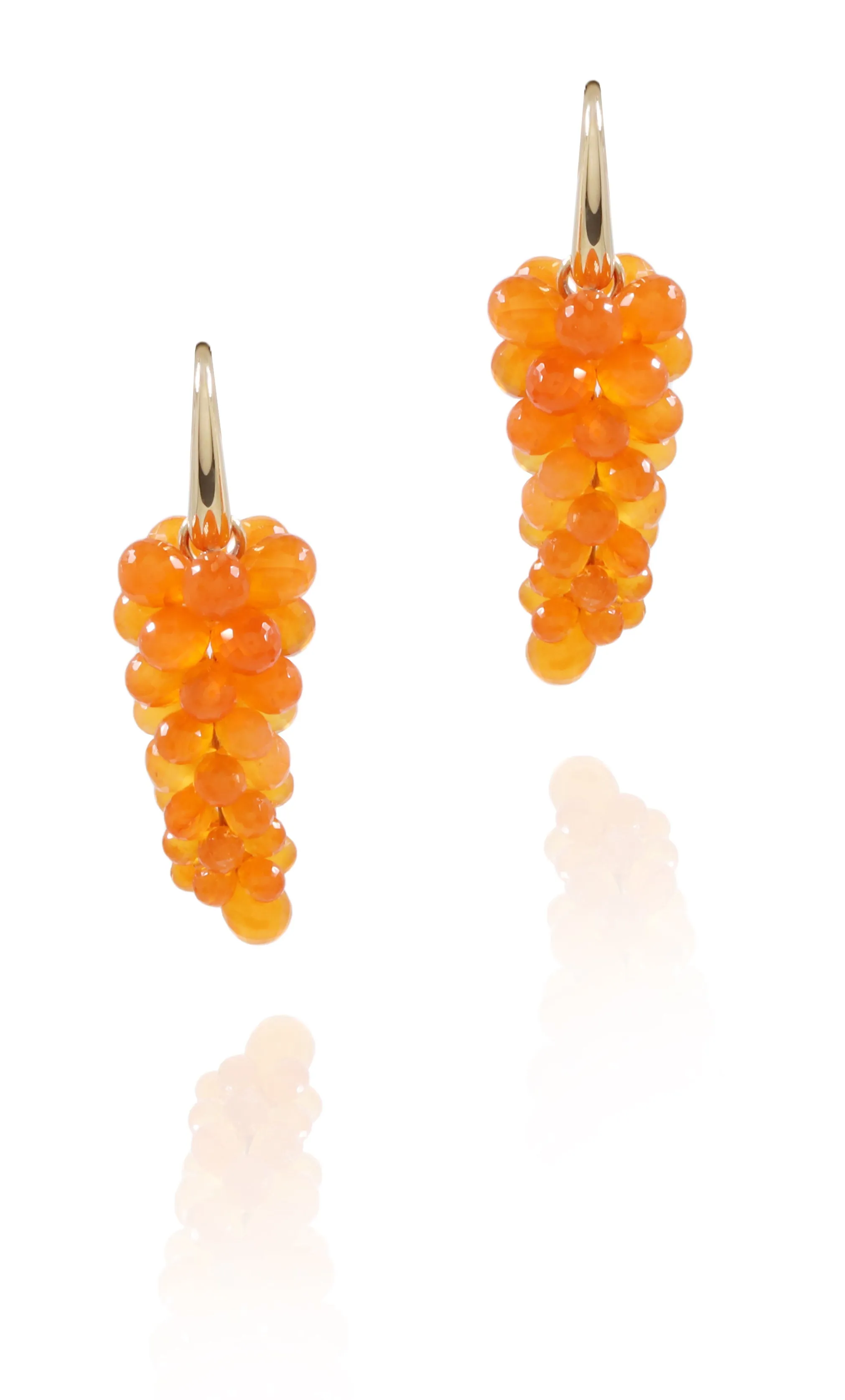 Carnelian Blossom Earrings