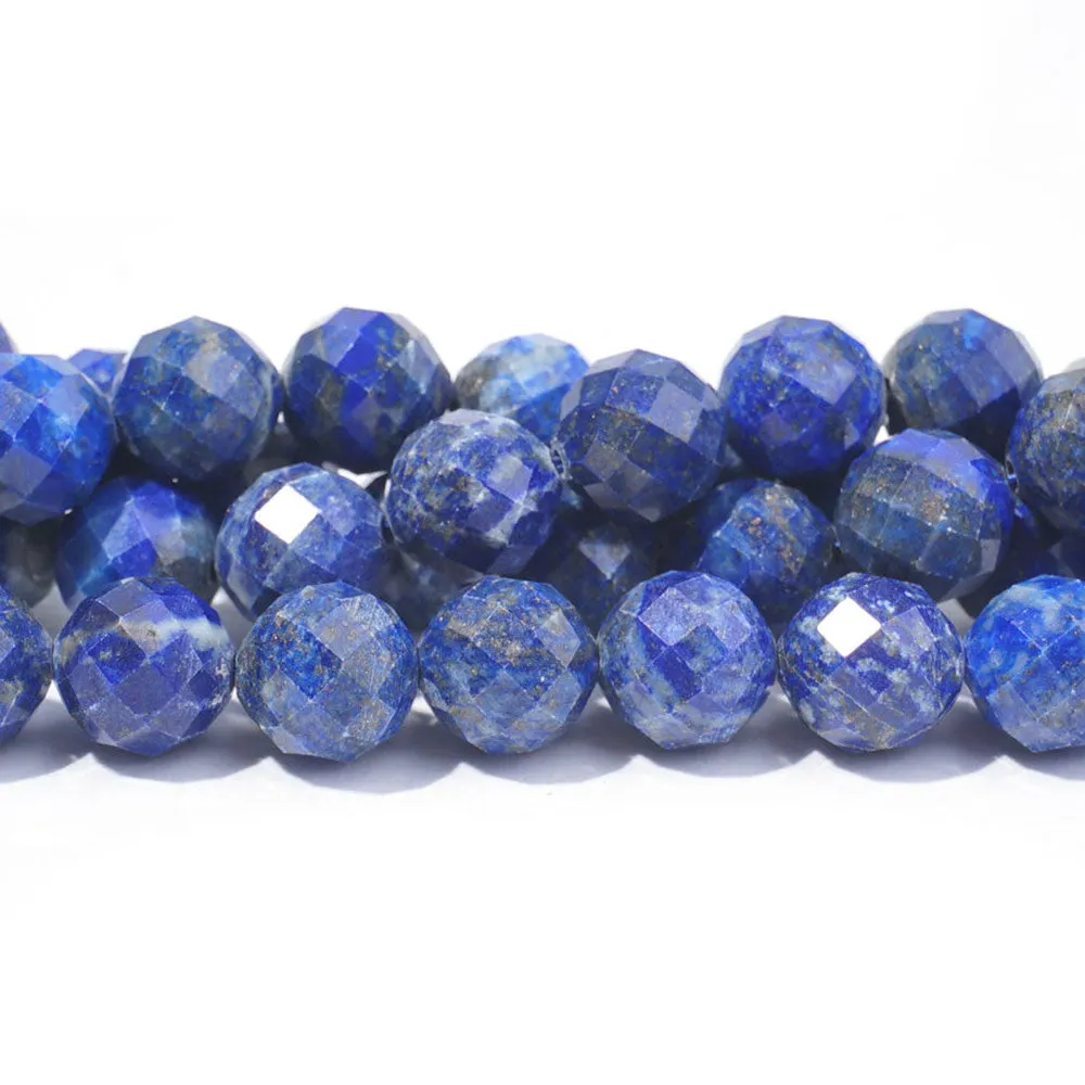 Dakota Stones Gemstone Beads, Lapis Lazuli, Faceted Round 10mm (16 Inch Strand)