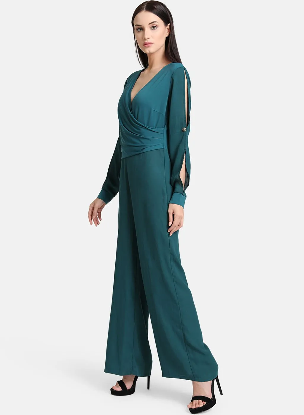 Draped Panel Jumpsuit