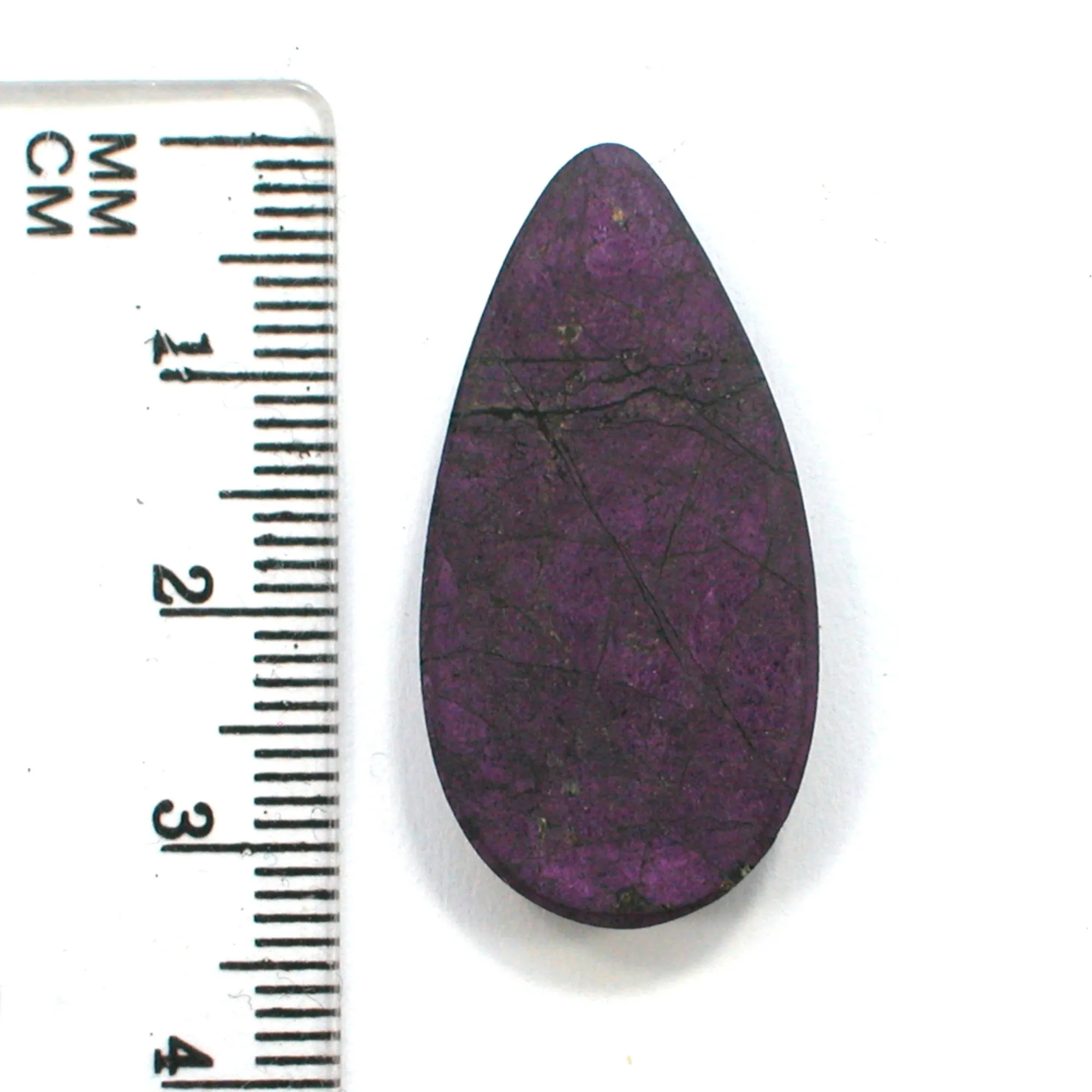 DVH Purpurite Cabochon Natural Surface Iridescent Purple 33x17x5 (4395)