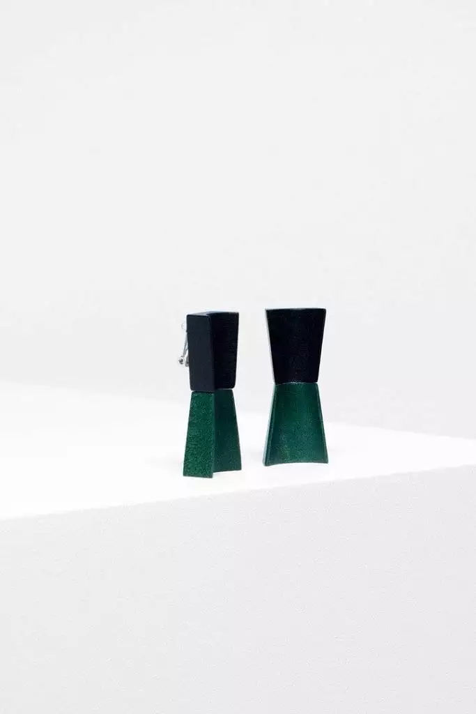 Elk The Label - Verkko Earring - Black/green