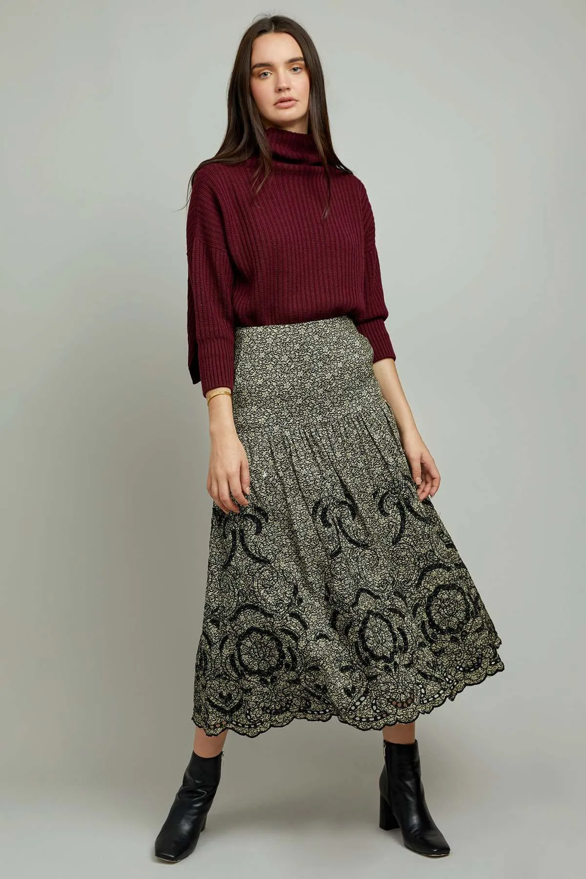 Ellie Sweater - Cabernet