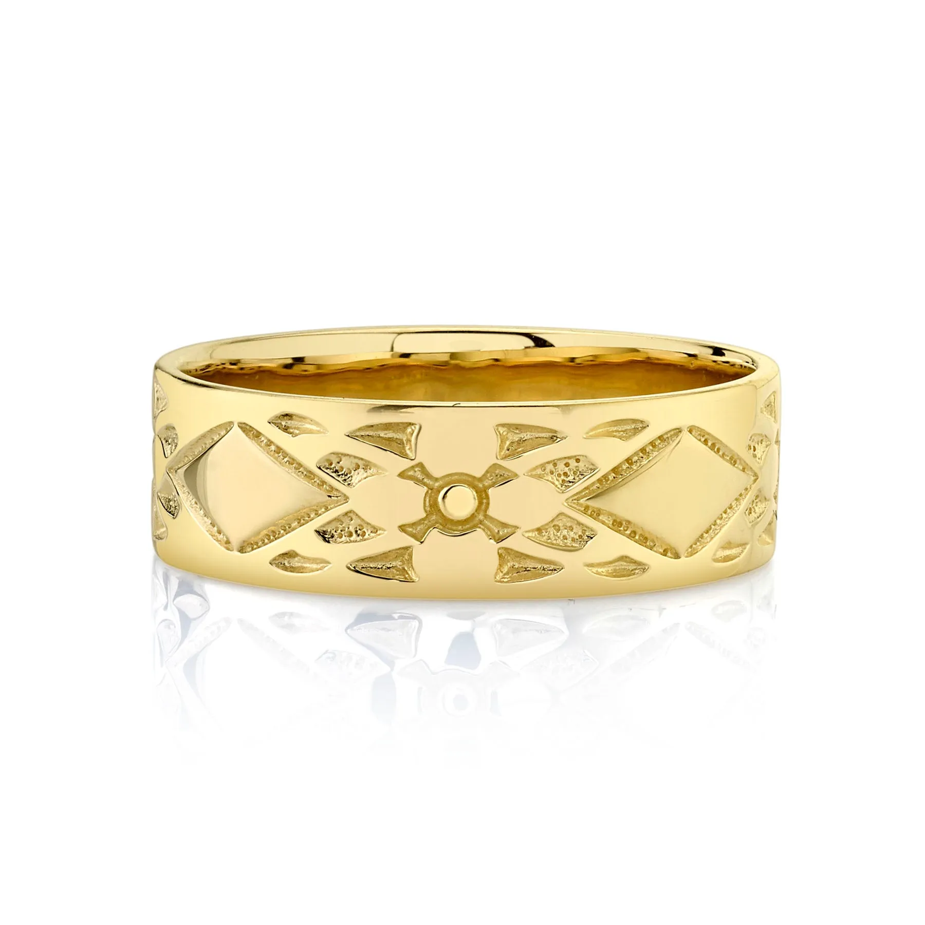 Engraved Ring - 14k Yellow Gold