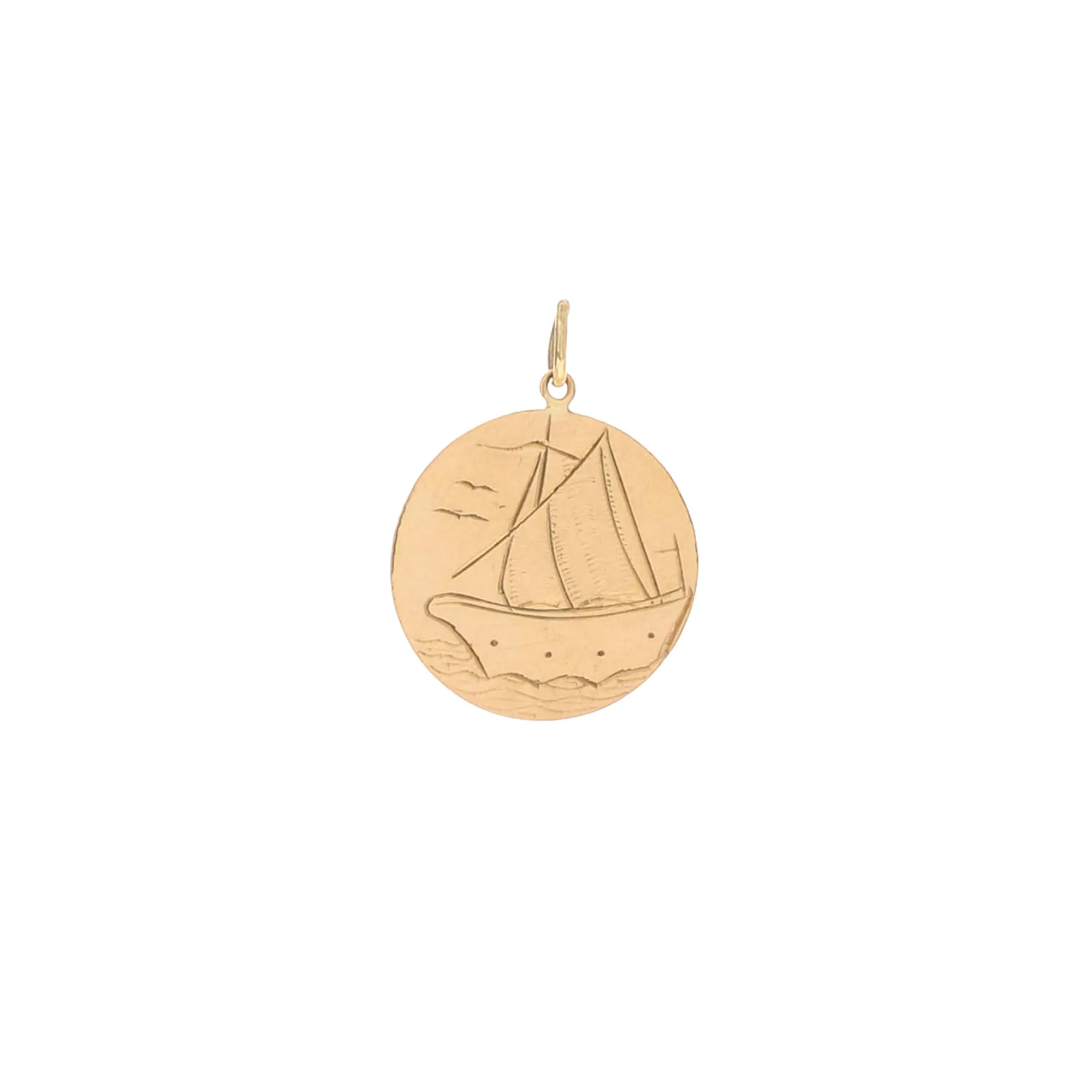 Engraved Sailboat Charm