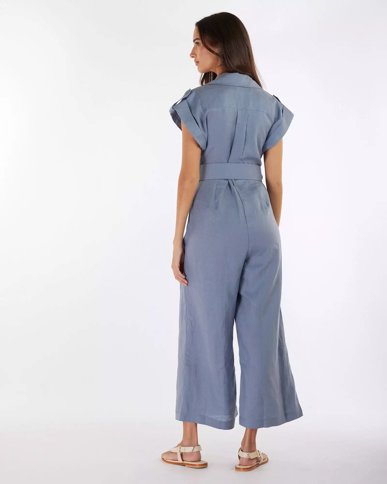 Esra Utility Jumpsuit - Lazuli