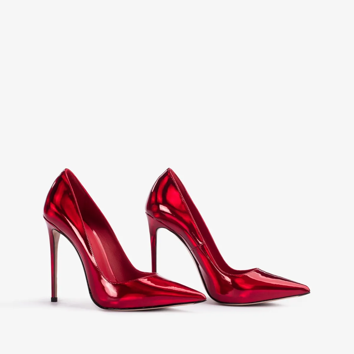 EVA PUMP 120 mm Rebel red iridescent pump