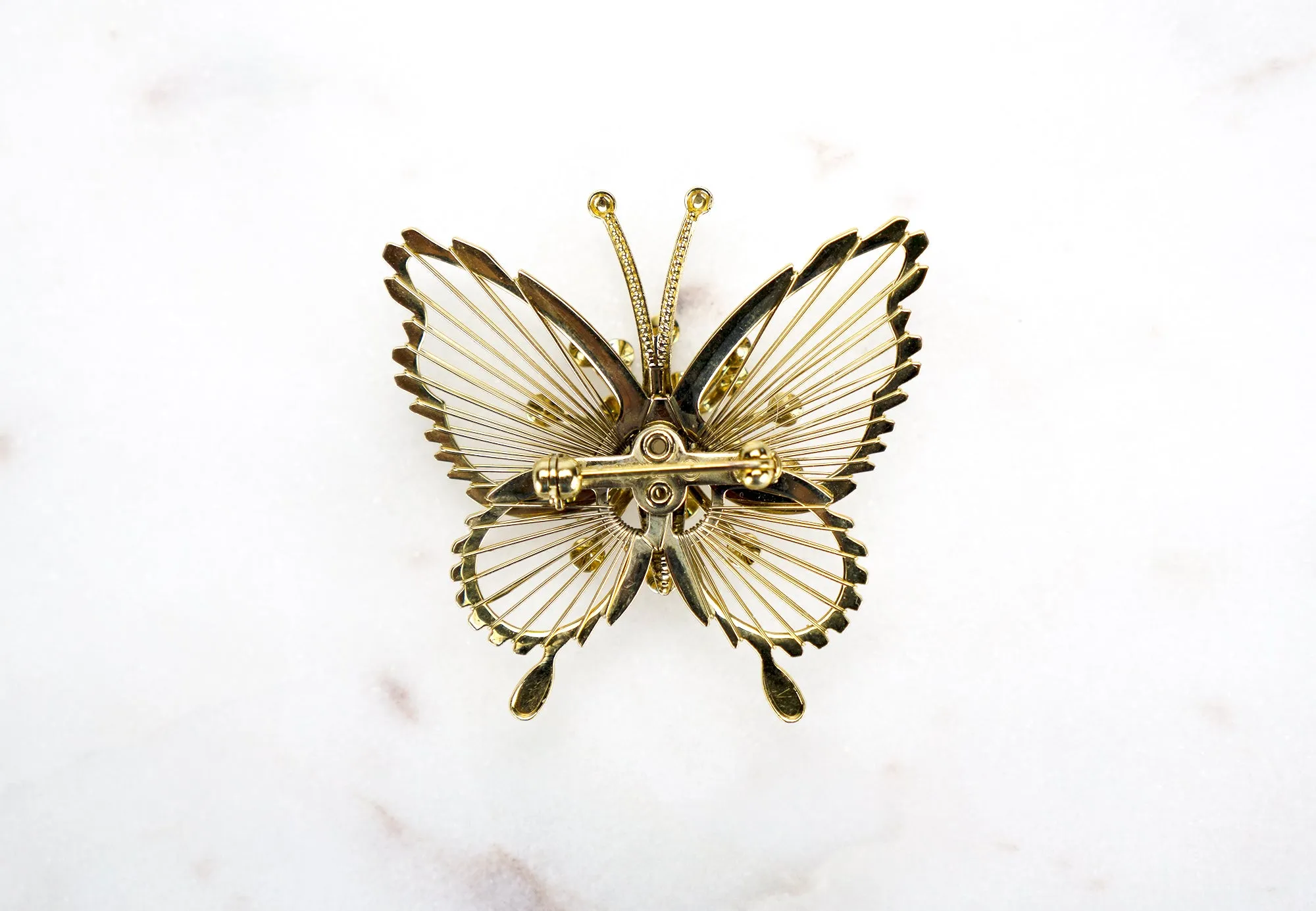 Filigree Butterfly Brooch