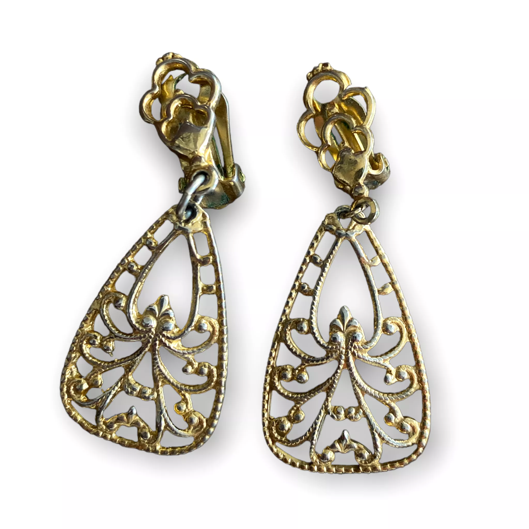 Filigree Costume Earrings