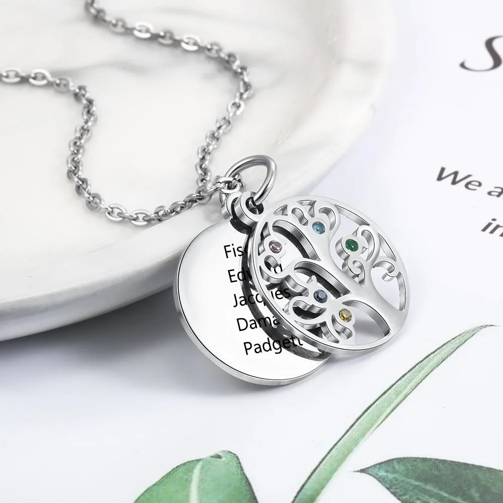 Filigree Family Tree Name Necklace