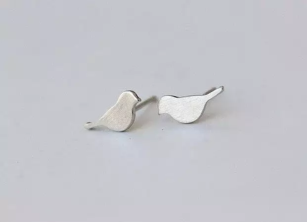 Fresh Accessories - Birds Sterling Silver Stud Earrings