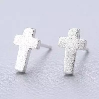 Fresh Accessories - Crosses Sterling Silver Stud Earrings