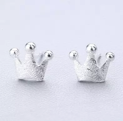 Fresh Accessories - Crowns Sterling Silver Stud Earrings