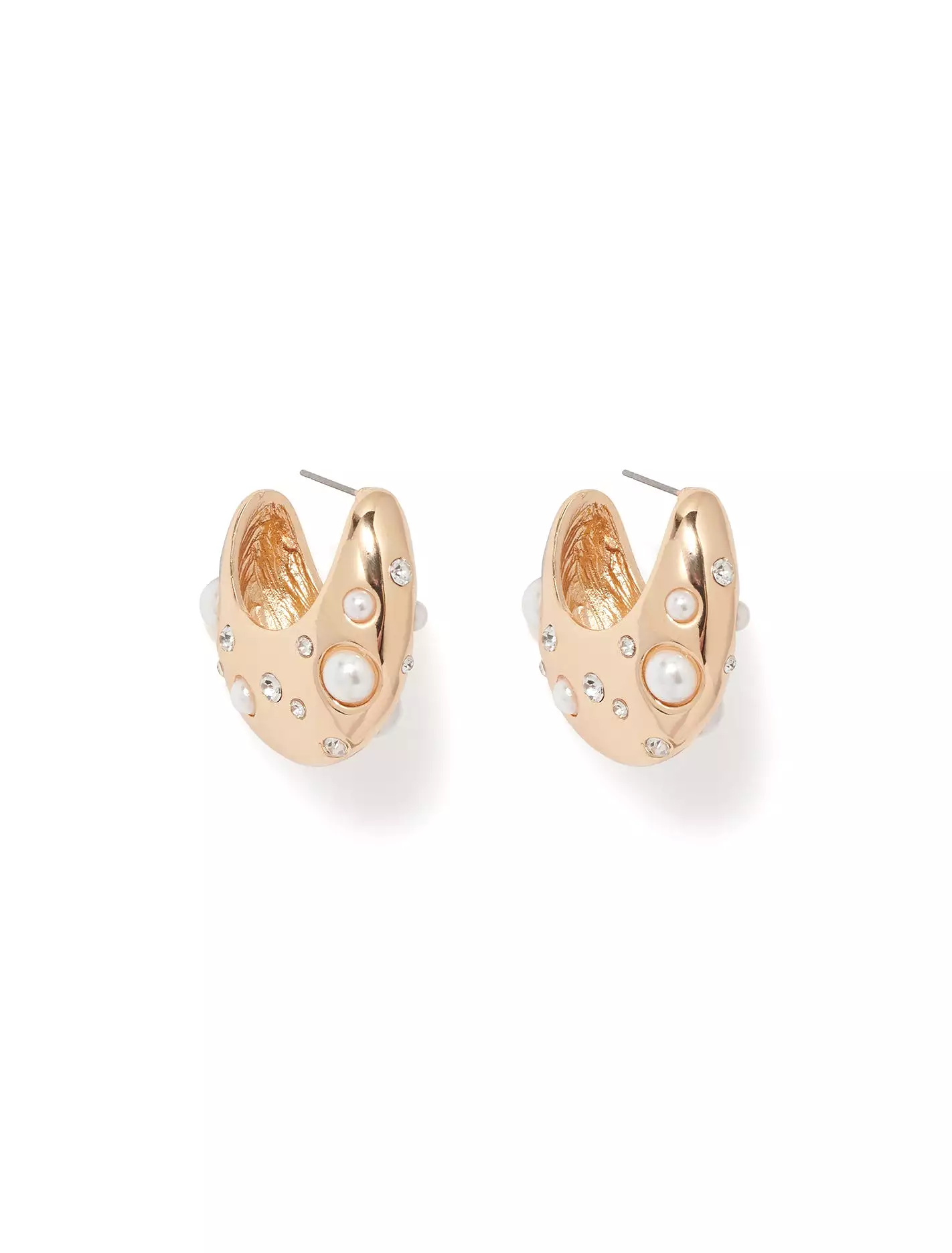 Glen Gold Plated Twist Hoop Earrings